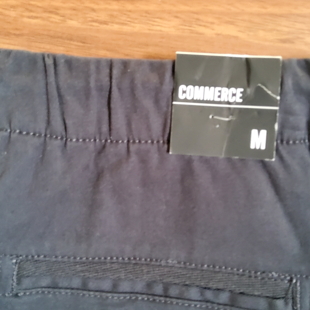 Commerce Men's Twill Chino Jogger Casual Pants Size M Grey New - Picture 8 of 12